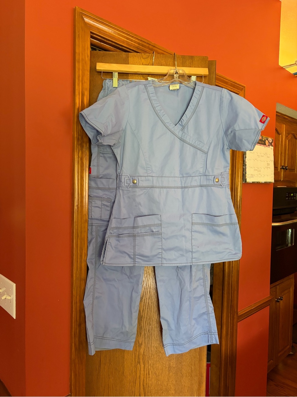 Dickies olive green cargo Medical Scrub Set - Top & Pants